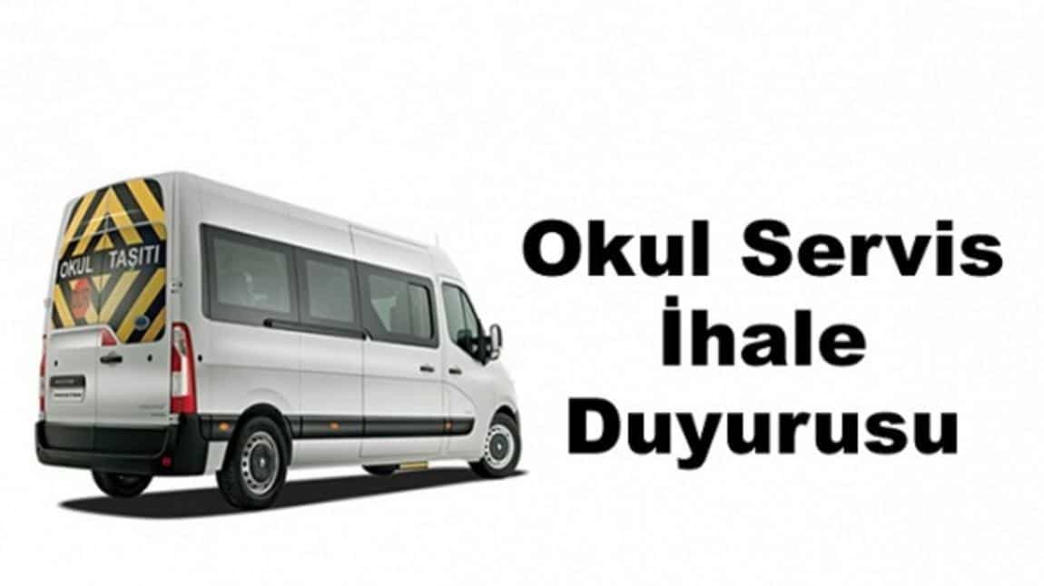 2023-2024 EĞİTİM ÖĞRETİM YILI ÖĞRENCİ TAŞIMA SERVİS İHALE DUYURUSU